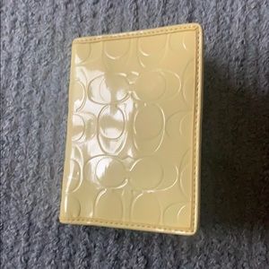 Coach passport holder authentic